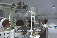 Ligne de production automatisée de coquilles avec PLC, capacité de charge de 300 kg, garantie d'un an pour des opérations efficaces et économiques en main-d'œuvre