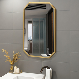Venta directa del fabricante Estilo nórdico <span class=keywords><strong>Cuerda</strong></span> para colgar en la pared Marco de metal <span class=keywords><strong>Espejo</strong></span> de baño <span class=keywords><strong>Espejo</strong></span> de hotel - Product Image 4