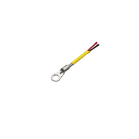 Capteur de température à thermistance NTC avec borne à anneau, câble jaune, 10kΩ 100kΩ, pour pack de batteries, CVC industriel