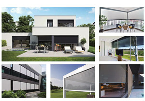 Chất lượng tốt cơ giới Windproof ngoài trời con lăn Rèm Zip theo dõi màn hình và Patio màn hình có thể thu vào - Product Image 3