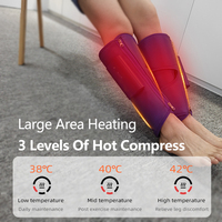 Circulation sanguine sans fil OEM chauffant sans fil masseur de bottes à large mollet par compression d'air portable avec relaxation profonde
