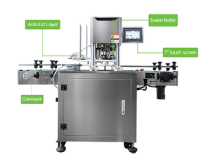 Latas de bebidas automáticas eléctricas de 7,5 oz, máquina de sellado de latas de metal enlatadas de cereza negra, arándano, jengibre, cerveza - Product Image 2