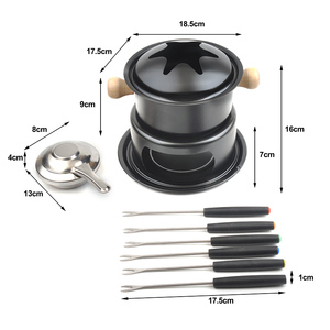 Peralatan Masak Panci <span class=keywords><strong>Fondue</strong></span>, <span class=keywords><strong>Set</strong></span> Peralatan Masak untuk Memasak Es Krim Keju Coklat
