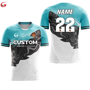 Maglia da Calcio Personalizzata per Uomo con Stampa Sublimatica, Asciugatura Rapida, Servizio OEM, Nome Squadra e Logo Personalizzabili X5565 - Product Image 1