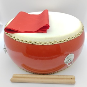 กลองหนังแกะไม่แตกเครื่องเคาะกลองไม้กลองจังหวะพร้อมสายรัดไม้ตีกลอง - Product Image 4