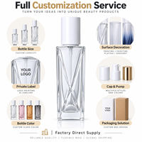 Flacon en verre vide pour fond de teint liquide HuiFeng 90 ml, sur mesure, avec pompe à pression, emballage cosmétique pour lotion pour le visage
