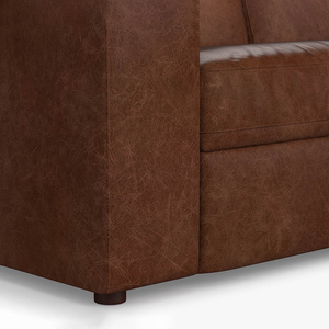 Juego de Sofás de Cuero de Lujo Extra Grandes con Reposabrazos Cuadrados y Espacio de Almacenamiento para Sala de Estar u Hotel, 7 Piezas, Reclinables, Seccionales y Modulares - Product Image 6