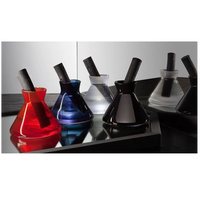 Diffuseur de parfum d'intérieur 100 ml, écologique, sans alcool, sans parabène, nouveau design, flacon conique, bâtonnets noirs, bouteille en bois et verre