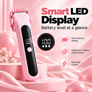 Depiladora de Doble Cabezal, Recortadora de Vello Eléctrica Recargable, Afeitadora Corporal para Bikini, Pantalla LED, Resistente al Agua IPX7 para Mujer - Product Image 4