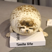 Sceau de dessin animé créatif en peluche populaire oreiller souple pour filles enfants maille PP coton lavé pour le soulagement du Stress Aquarium