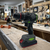 Perceuse sans fil sans balais OEM, sans clé, rechargeable, batterie au lithium, multi-vitesse, diamètre de perçage maximal de 13 mm/10 mm, professionnelle