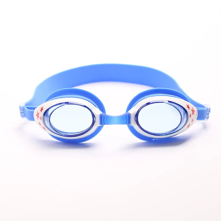 Óculos de natação infantil fofo de silicone, proteção antiembaçante