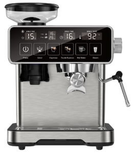 Cafetera Espresso Automática con Pantalla Táctil, Acero Inoxidable Cepillado, Programable, Sistema de Agua Caliente, <span class=keywords><strong>para</strong></span> el Hogar - Product Image 3