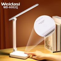 Lampe de table LED rechargeable, pliable, lampe de lecture de bureau, lampe de lecture rechargeable par USB