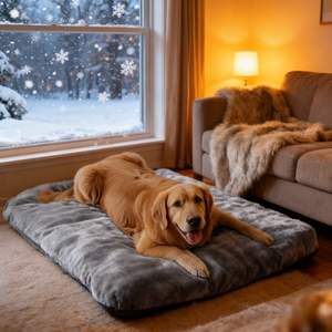 Großhandel Luxuriöse Moderne Ganzjahres-Weiche Polyester-Plüsch Haustierbetten für Hunde und Katzen Quadratisches Design Hypoallergen Umweltfreundlich - Product Image 3