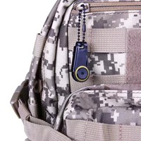 Mini couteau à fermeture éclair créatif Porte-clés EDC portable en acier inoxydable Outil d'urgence pliable pour la survie en plein air