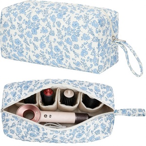 Nouvelle arrivée 2026 : Sac de voyage pour outils capillaires compatible avec <span class=keywords><strong>Dyson</strong></span>, organisateur portable pour sèche-cheveux à motif floral - Product Image 1