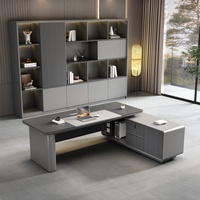 Mesa de Oficina Ejecutiva en Forma de L, Moderna, de Alta Calidad, Extensible, Fácil de Montar, de Madera, para Uso Hospitalario, Ecológica, con 6 Años de Garantía