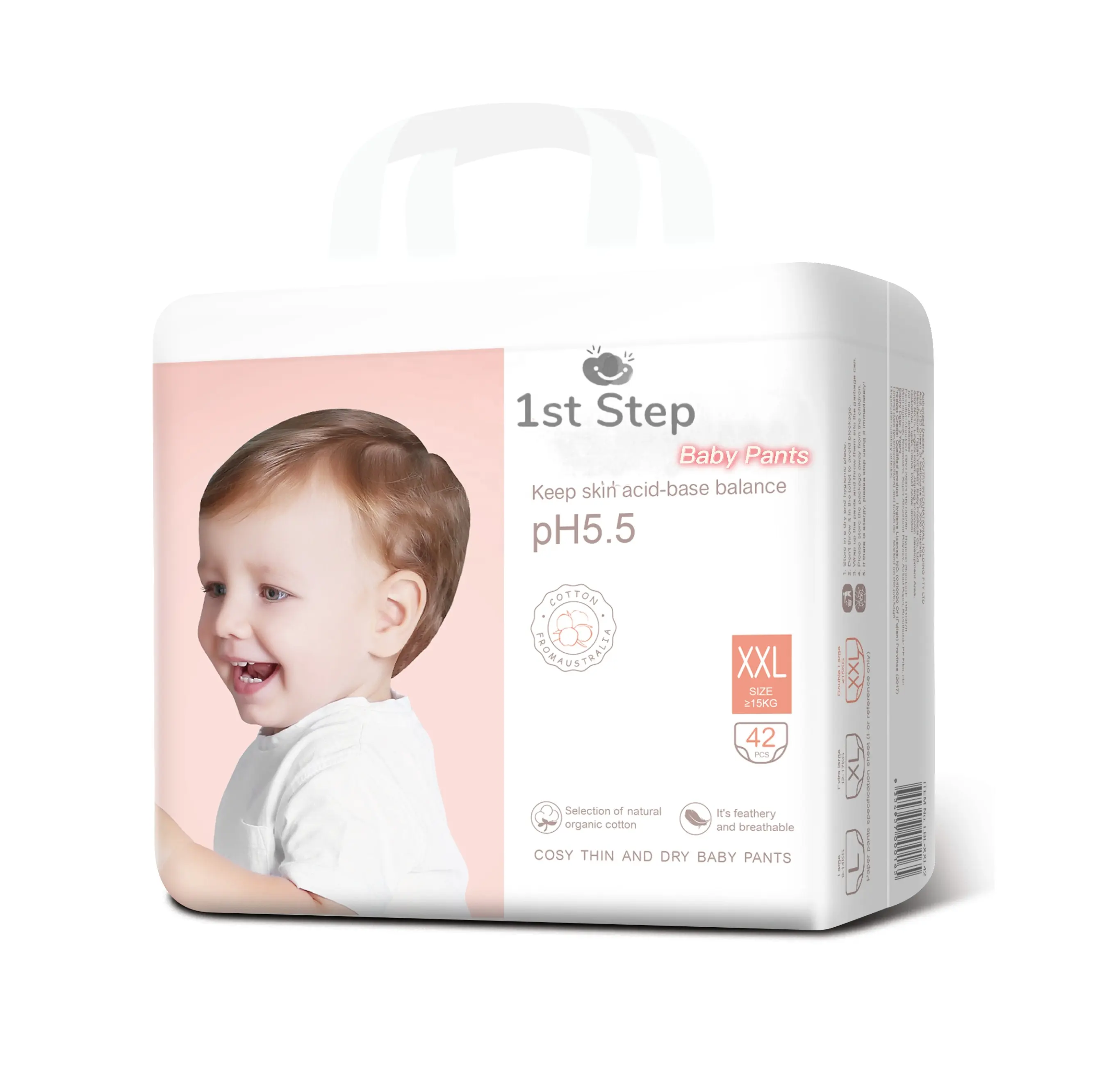 Pampering 1st Step Baby Diapers Pull Up Training Pants Size 5 Free Shipping By Carton