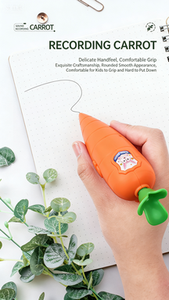 Bolígrafo <span class=keywords><strong>de</strong></span> plástico con <span class=keywords><strong>grabador</strong></span> <span class=keywords><strong>de</strong></span> zanahoria para niños, con grabación <span class=keywords><strong>de</strong></span> 60 segundos, diseño <span class=keywords><strong>de</strong></span> vegetales para el aprendizaje <span class=keywords><strong>de</strong></span> niños <span class=keywords><strong>de</strong></span> 5 a 7 años - Product Image 6