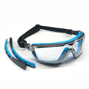 ANT5PPE CE EN166แว่นตานิรภัยสำหรับงานอุตสาหกรรมแว่นตาโพลีคาร์บอเนตกันฝ้าพร้อมแขนด้านข้างปรับได้สำหรับกีฬากลางแจ้ง - Product Image 2