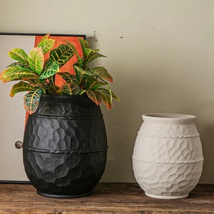 Chất Lượng Cao Cổ Phong Cách Châu Âu Mộc Mạc Trang Trí Sợi Đất Sét Nồi Trồng Chậu Hoa Cho Các Nhà Máy - Product Image 3