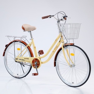 Bicicleta Híbrida Versátil para Mujer, Bicicleta Urbana <span class=keywords><strong>de</strong></span> Una Velocidad para Desplazamientos Diarios - Product Image 1
