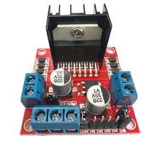 Module de carte de commande de moteur à double canal L298N, courant continu de 2A, large plage de tension de 4,8 à 46V, contrôleur de moteur pas à pas à engrenages CC L298N