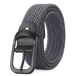 Ceintures de travail décontractées en nylon pour hommes, 3,4 cm, élastiques, tressées, extensibles, en maille, pour le golf, avec boucle ardillon en alliage – Vente en gros - Product Image 5