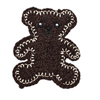 Patchs d'ours au crochet multicolores, accessoires décoratifs mignons pour sacs, pantalons, embellissement de vêtements DIY
