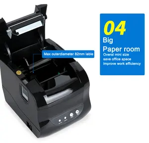 oem odm原厂价格xprinter 365B 3英寸迷你运输条码贴纸热敏标签打印机