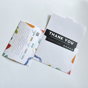 การ์ดขอบคุณสำหรับการส่งเสริมการขายทางธุรกิจโปสการ์ดแบบฟอยล์สีทองหรูหราออกแบบได้เอง - Product Image 3