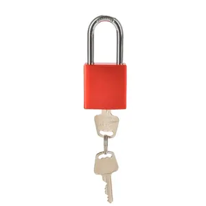Elecpopular 38mm Protect Steel Shackle Anodized Aluminium Safety Padlock With Master Key Retaining When Shackle Is Open