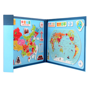 Mapa Magnético de China y del Mundo Lemonda 30x23x1.5 Cm, Juguete Educativo de Geografía para Niños, Rompecabezas de Mapa - Product Image 5