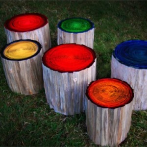 Creative Outdoor Resin <b>Tree</b> Stump <b>Lights</b> <b>Led</b> Garden Lawn Lamp With <b>Light</b> Sensor 3 Year Warranty - Product Image 2