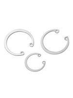 304 Stainless Steel Hole Elastic Retaining Ring Type a Inner Bayonet Card GB893 Bearing 8-200 Made in Mainland China
