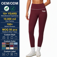 Leggings de yoga personnalisés pour femmes, taille haute, effet ventre plat, rehaussement des fesses, respirants, coupe ajustée, pour l'entraînement et le sport