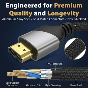 Wholesale HD 2M 3M 10M 2.1 UHD 48Gbps 60Hz Video Cable Display Port to 8k 4K UHD Cable for <b>Screen</b> <b>Projection</b> to TV - Product Image 2
