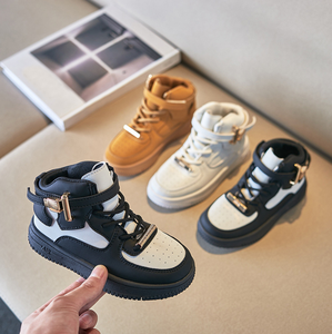 Nouvelles chaussures de sport pour enfants, baskets montantes de haute qualité pour garçons, chaussures pour bébés filles, petites chaussures blanches - Product Image 1