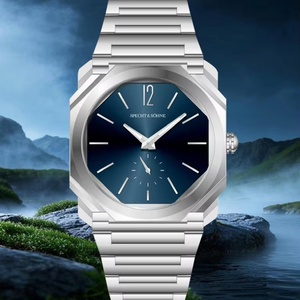 2026 New Luxury Fashion 38MM Specht Sohne Square Case Ultrathin Quartz <b>Watch</b> Men Stainless Steel Sapphire Crystal 50M Waterproof - Product Image 2