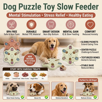 Distributeur interactif de friandises pour chien, bol anti-étouffement pour l'alimentation lente et l'entraînement IQ, pour ralentir la consommation et soulager l'ennui