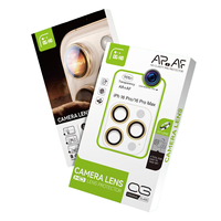 Protecteur d'écran AAA avec cadre en métal et verre trempé pour iPhone 12 13 14 15 16 Plus Pro Max avec objectif d'appareil photo