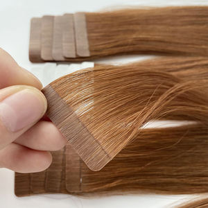 2024 # Extensions de cheveux Remy à cuticules réelles, double trame, injectées, 30 couleurs, 4*1 cm - Product Image 1