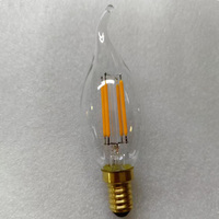 Ampoule LED à filament C35T pour lustre 2W 4W 6W sans scintillement Culot E14 2700K Couleur réglable pour usage résidentiel intérieur