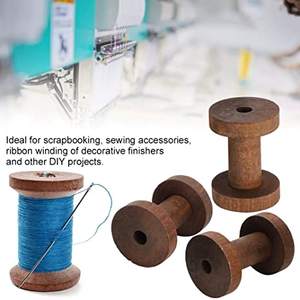 Bobine di legno bobine vuote bobine di legno non finite bobine di tessitura a filo - Product Image 3