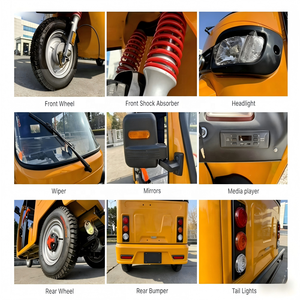 Triciclo para Adultos Bajaj Keke, Carrocería Abierta, Certificado EEC, 60V 1000W, 400kg, 5 Pasajeros - Product Image 4