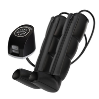 Appareil de massage à compression d'air à 4 chambres, machine électrique à pression d'air pour la récupération complète des pieds et des jambes, bottes de thérapie de récupération