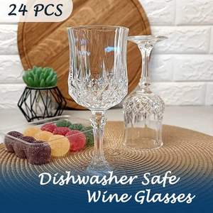 Verre à Vin en Cristal Calice à Bord Doré pour Mariage et Fête, Gobelet à Vin Rouge Vintage en Verre <span class=keywords><strong>Transparent</strong></span>, Vente en Gros - Product Image 3