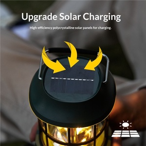 Lampe de <span class=keywords><strong>camping</strong></span> LED solaire rétro nouvelle génération transfrontalière, à intensité variable en continu, longue autonomie, lanterne portable en forme de tête de <span class=keywords><strong>cheval</strong></span> pour - Product Image 4