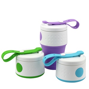 GreenEarth riutilizzabile tazza da <span class=keywords><strong>caffè</strong></span> 400ml tascabile da viaggio tazza termica con coperchio pieghevole in Silicone per campeggio all'aperto e viaggi - Product Image 4